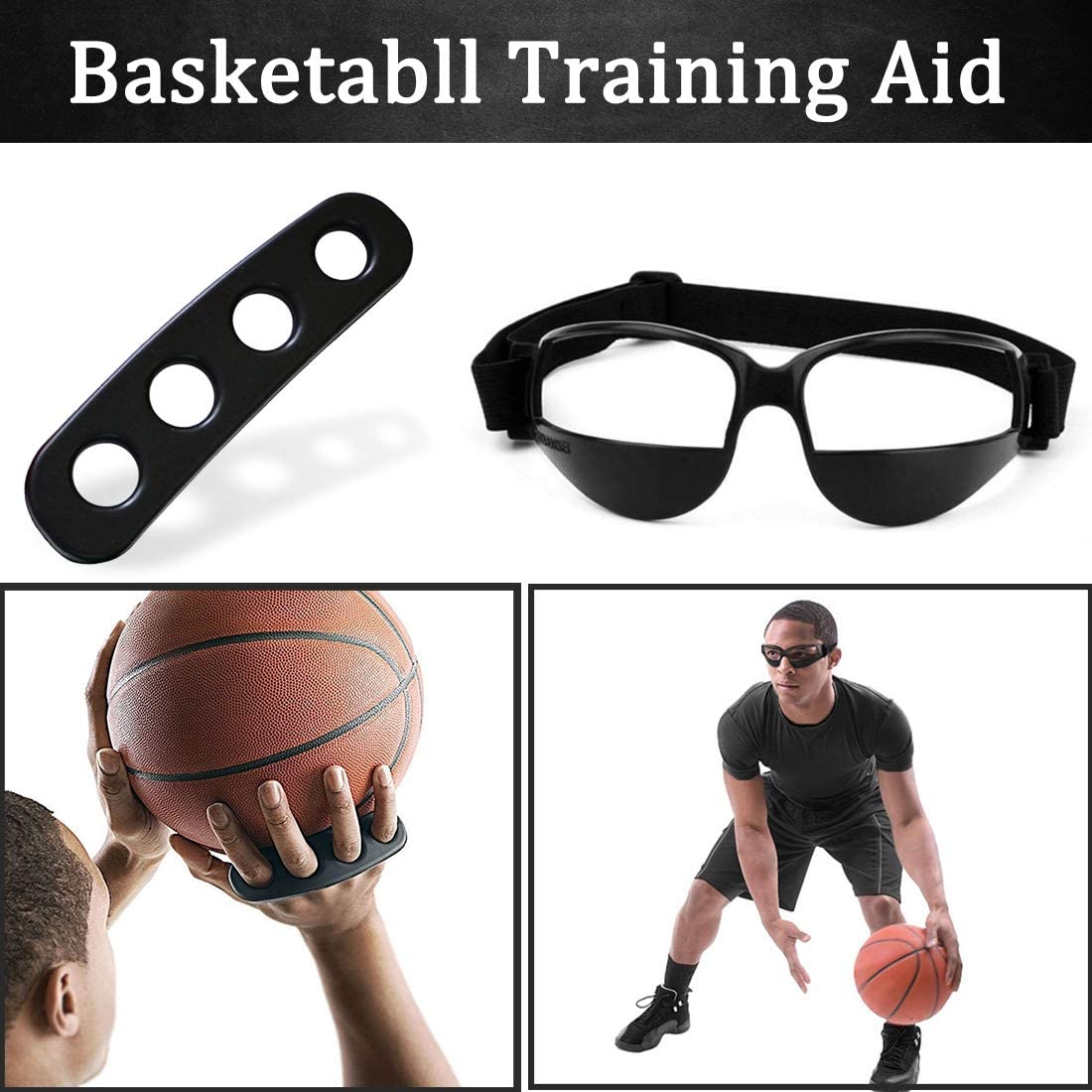 Boaton Basketball Shooting Training Aid, Dribble Goggles, Basketball Training Equipment Basketball Trainer for Kids, Youth and Adult (3 Sizes)